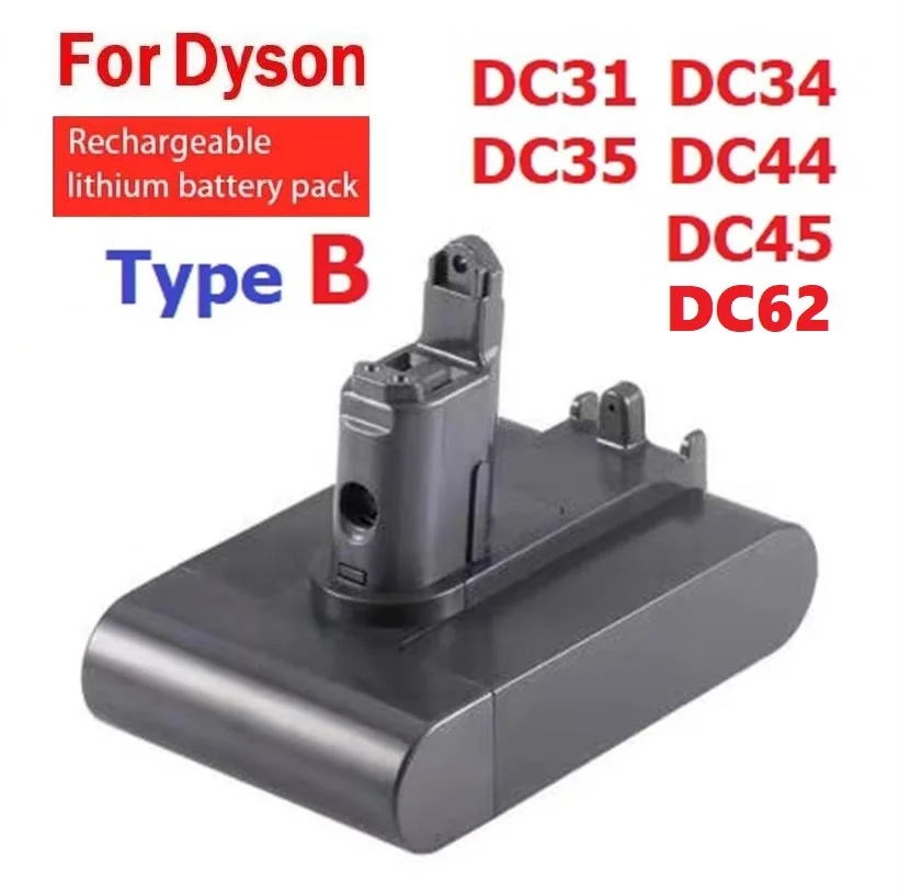Подходит для пылесоса Dyson DC31 DC34 DC35 DC44 DC45 DC46 DC55 DC56 D57 3500 мАч (Type-B) перезаряжаемая