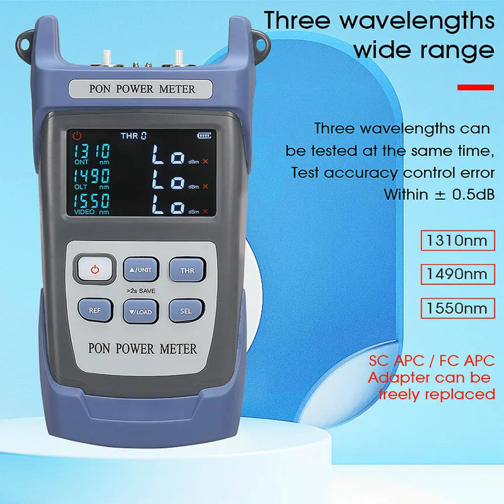 

COMPTYCO AUA-320A/U Handheld Fiber Optical PON Power Meter FTTX/ONT/OLT 1310/1490/1550nm
