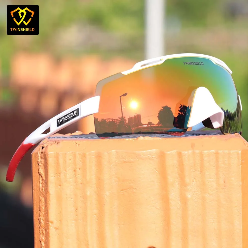 

New Twinshield Brand Bike Sports Cycling Glasses Men's And Women's Outdoor Running Eyewear Bicycle Sunglasses UV400