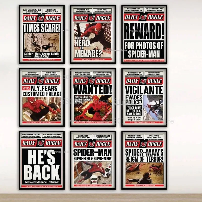 Miniso Disney Marvel Человек-паук ежедневные постеры и принты кино нет возможности ночи