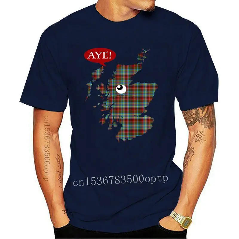 

Camiseta con mapa del Aye de la independencia escocesa para hombre y mujer, ropa para Parte Superior Femenina, nueva