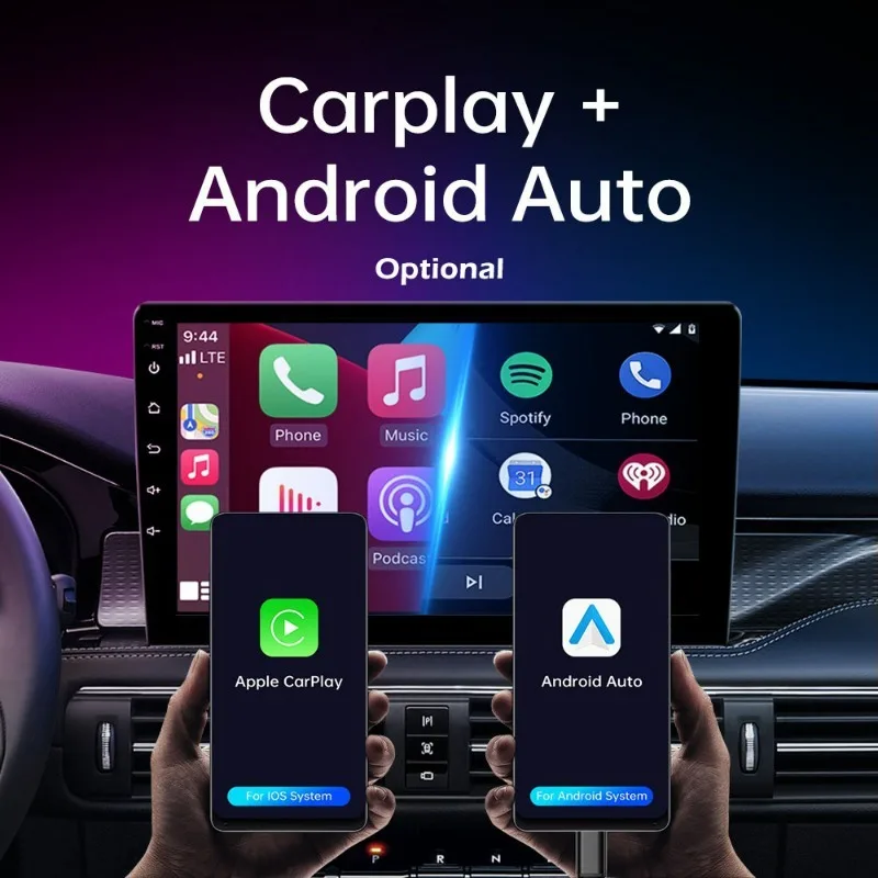 Фото Evean 1Din 10,1-дюймовый Android автомобильный радиоприемник TS18 4G SIM-карта 8 ядер 6 ГБ 128 ГБ Android автомобильный мультимедийный плеер FM AM №4