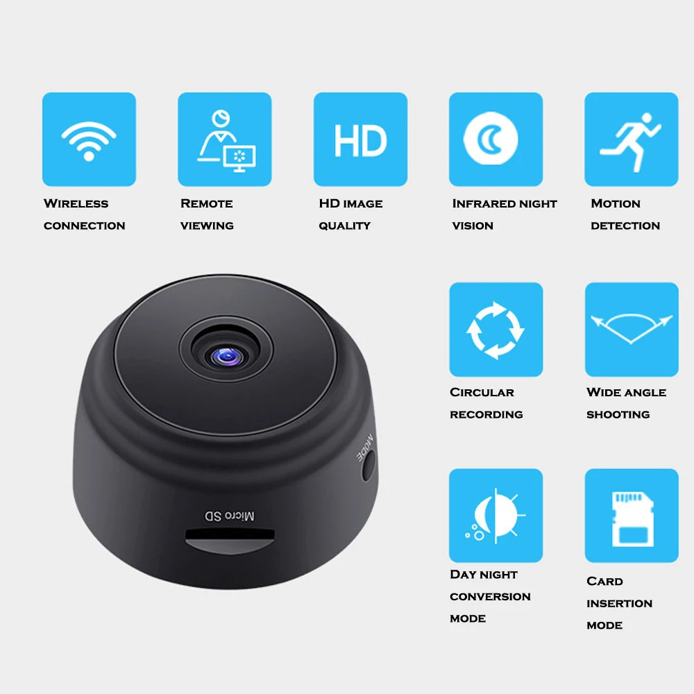 

1080P WIFI Camera Security Camera IR Night Vision Indoor Wifi Wireless Mini Surveillance Home Security Protection Camcorder025