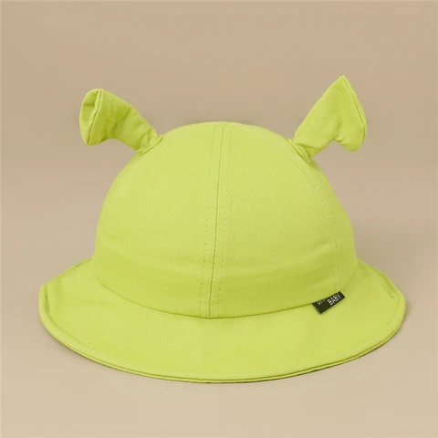Шапка унисекс в виде монстра Шрека для детей, шапка на Хэллоуин для девочек и мальчиков, хлопковая Панама, смешные шапочки вечерние, зеленые шапки для рыбаков