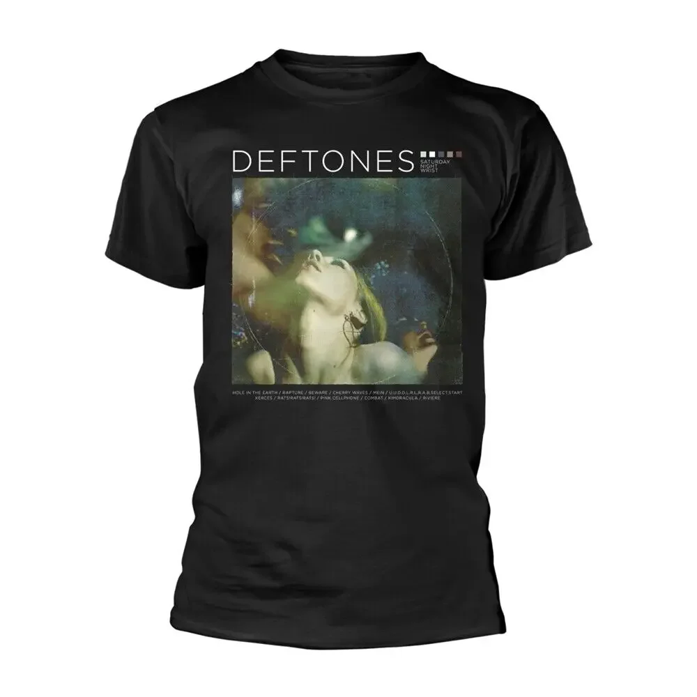 DEFTONES-черная футболка на запястье с надписью субботу X-Large высокое качество 100%