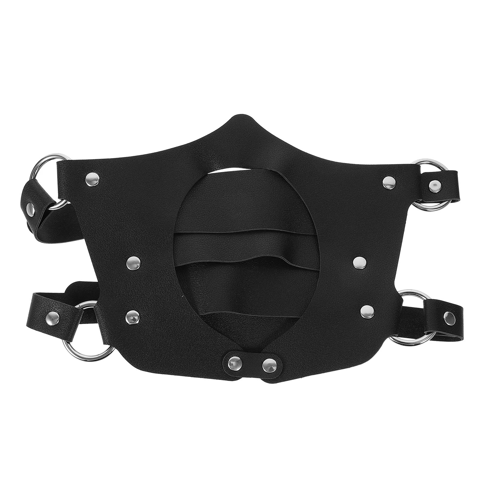 

Ski Mask PU Hood Party Decor Cosplay Face Universal Halloween Unisex Child