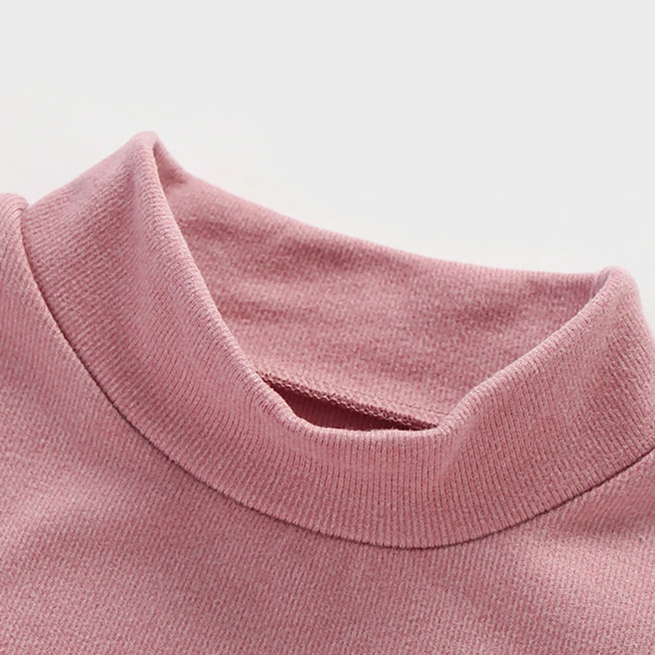 Детские однотонные пижамные комплекты с плюшевой подкладкой и средним