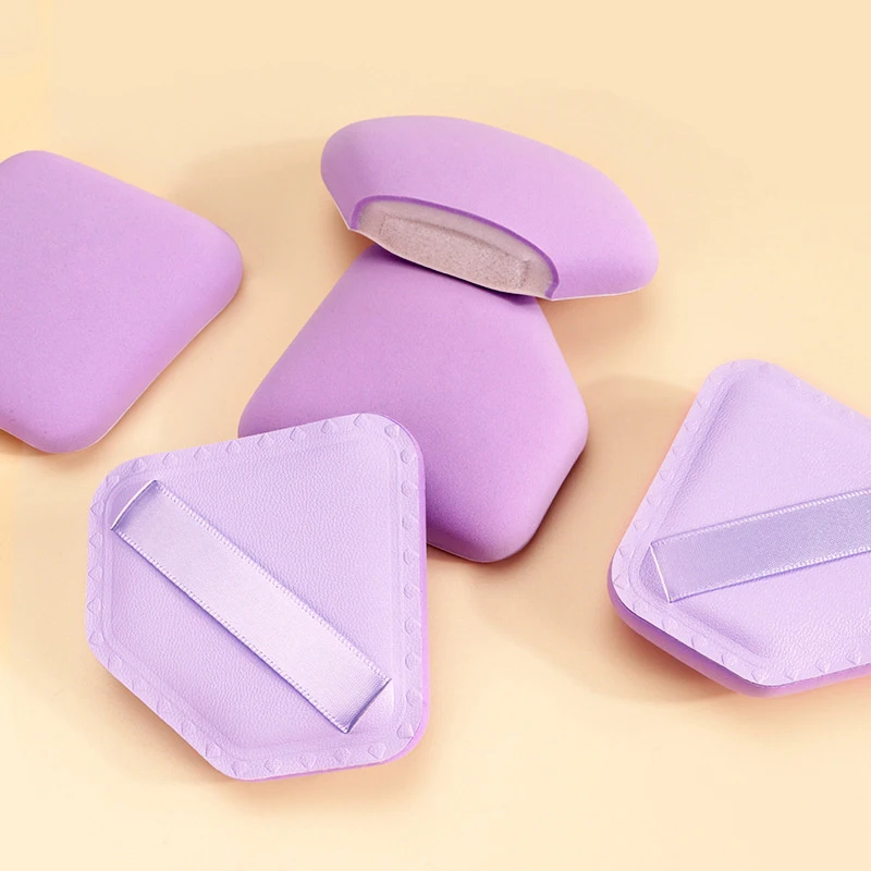 Purple Diamond Shape Cosmetic Puff Marshmallow Sponge Blende