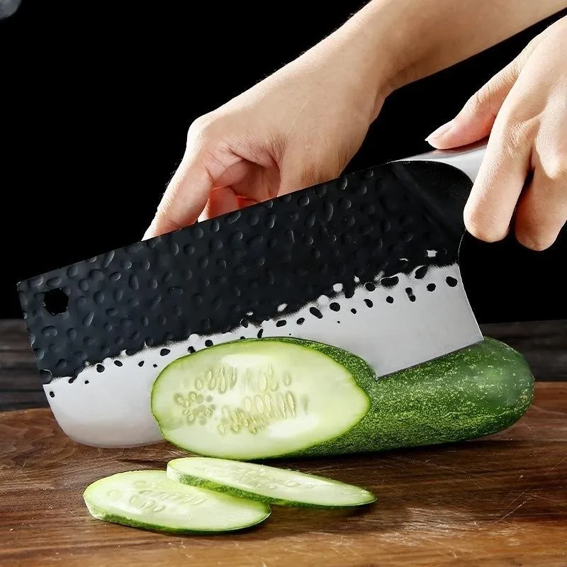 Традиционный кованый кухонный нож ручной работы молоток из нержавеющей стали