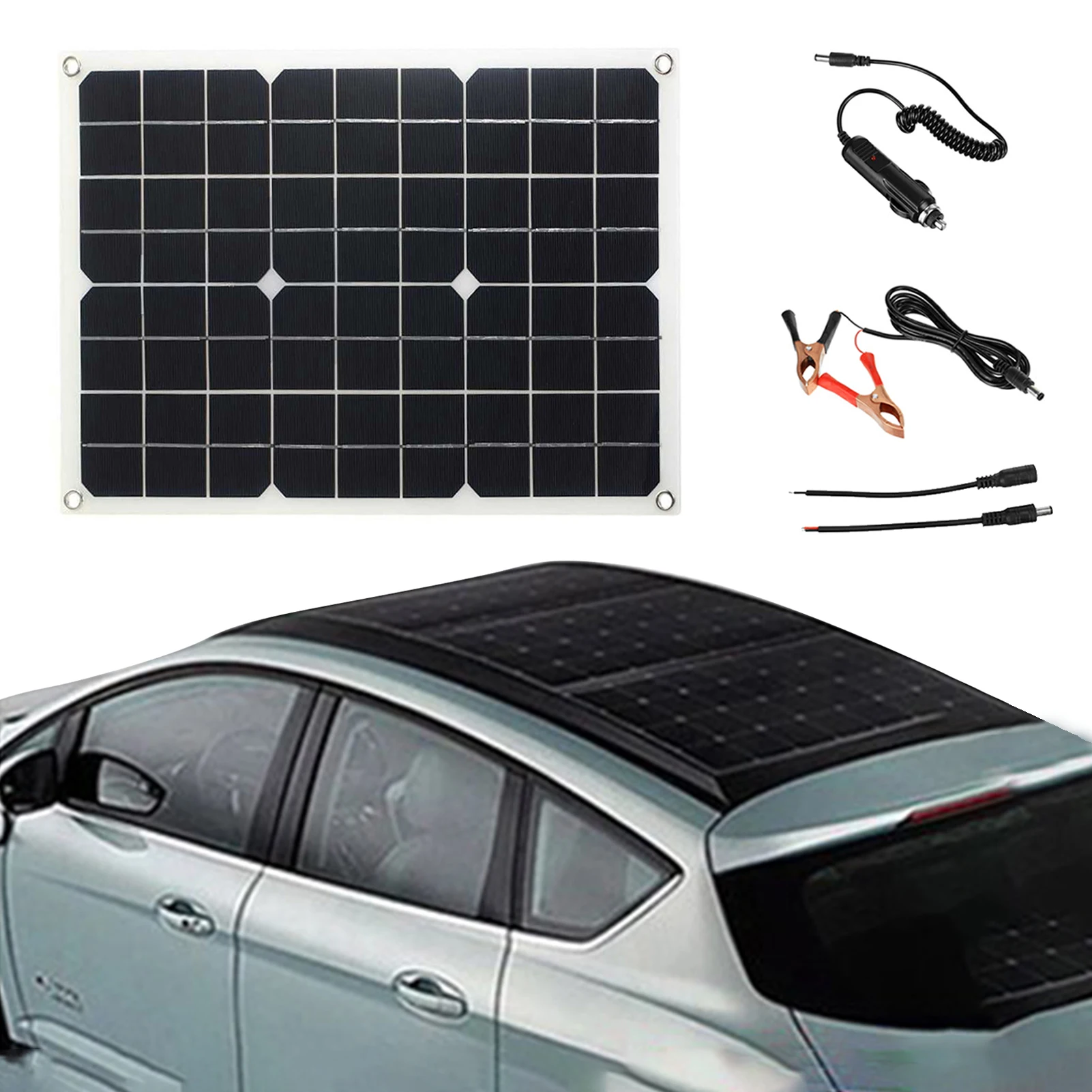 

Portable Solar Power Set Complete Practical Solar Power System Automatic Solar Charge Controller 4 USB Outputs Ports LED Screen