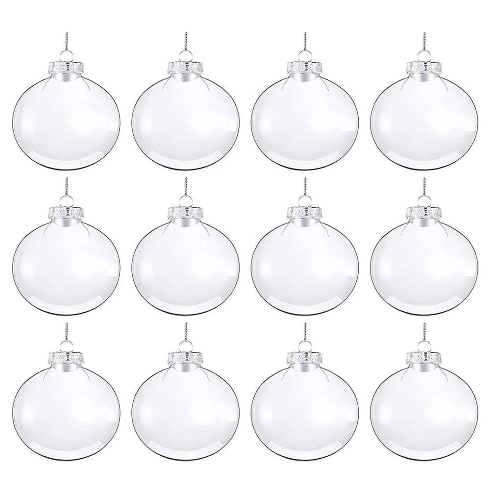 

12 Pcs Christmas Decorations Props Ball Ornaments Xmas Tree Hanging Decorative Balls