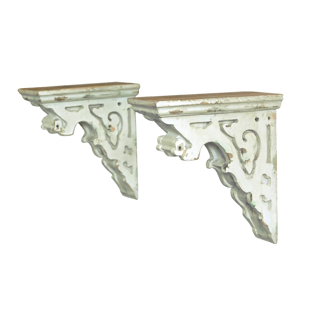 

Деревянные настенные подставки для цветов 2 шт.