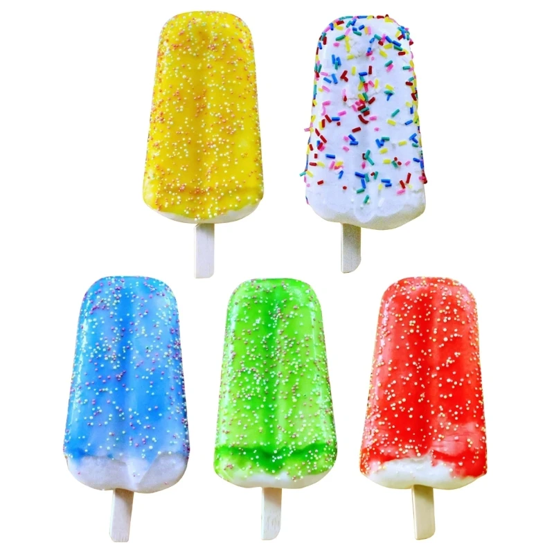 

Artificial Ice Cream Model Pretend Kitchen Food Toy for Shop Window Display Multi-color for Home Shops Staging