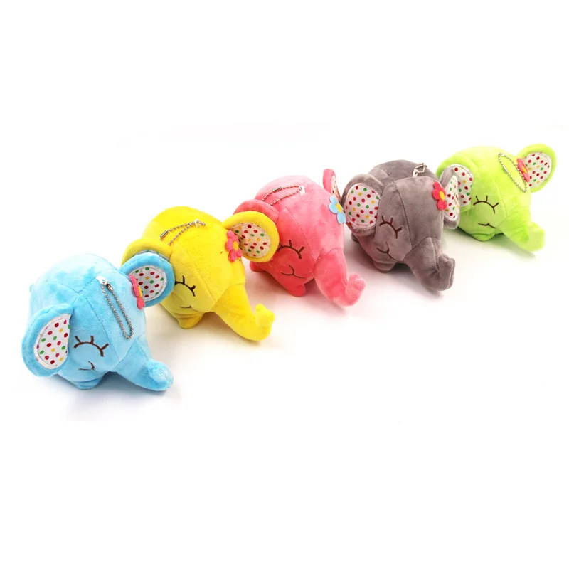 

Super Kawaii Floral Elephant 12CM Cute Doll Plush Stuffed Toy Doll Sucker Car & Room & Window Pendant Bouquet Toy Doll