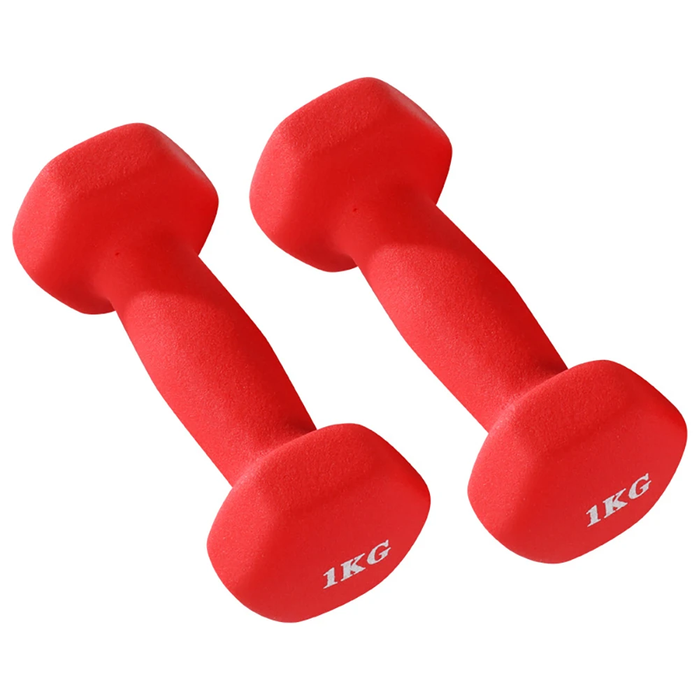 

Weightlifting Non Solid Portable Slip Dumbbell New Grip Equipment Shape Bone With Dumbbell Ladies Hexagonal Design Iron Fitness