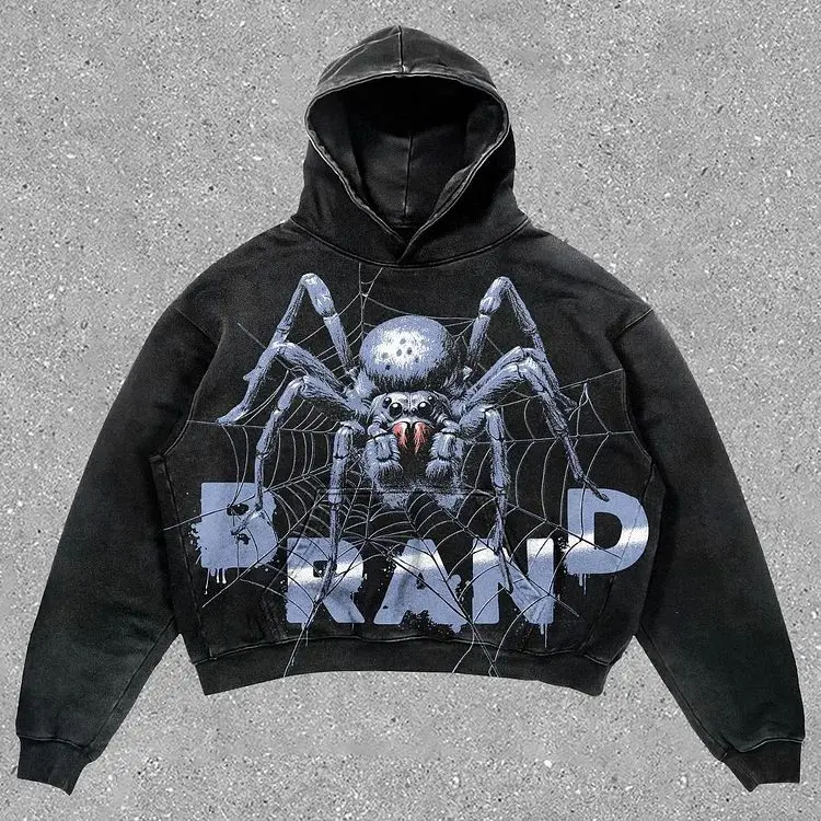 Толстовка в стиле Харадзюку с принтом рук