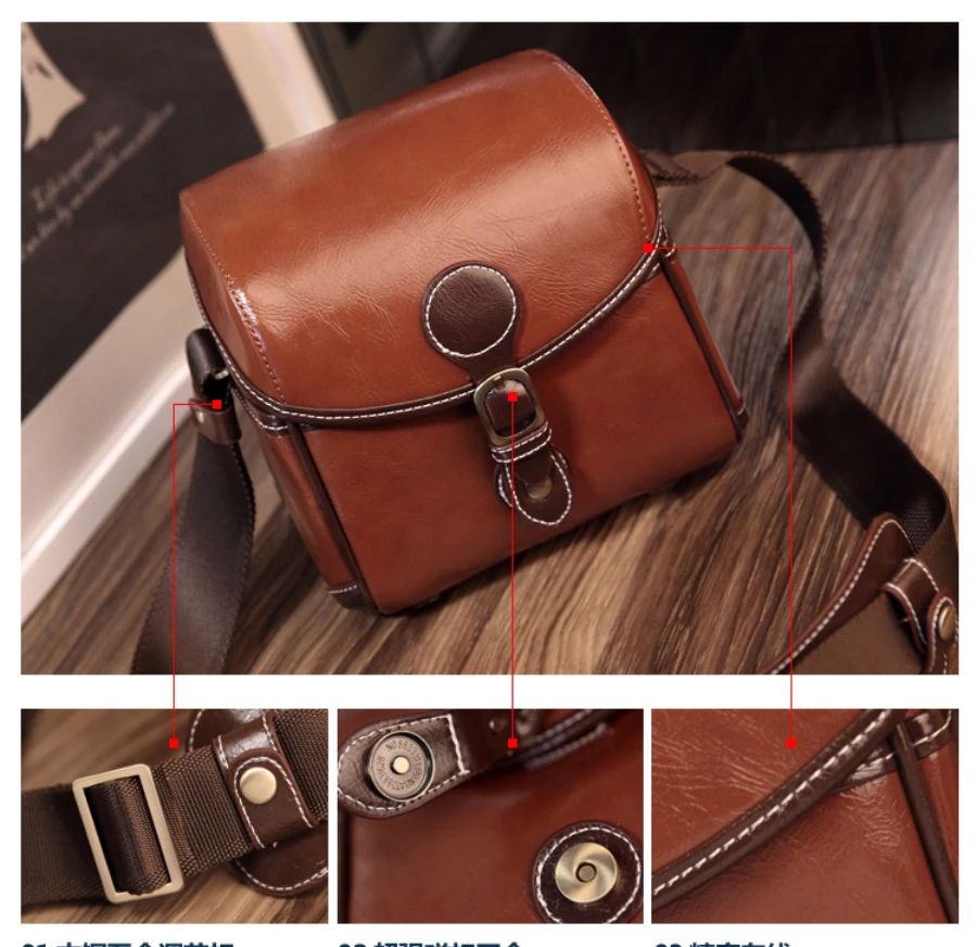 Коричневая винтажная сумка из искусственной кожи высокого качества сумки для