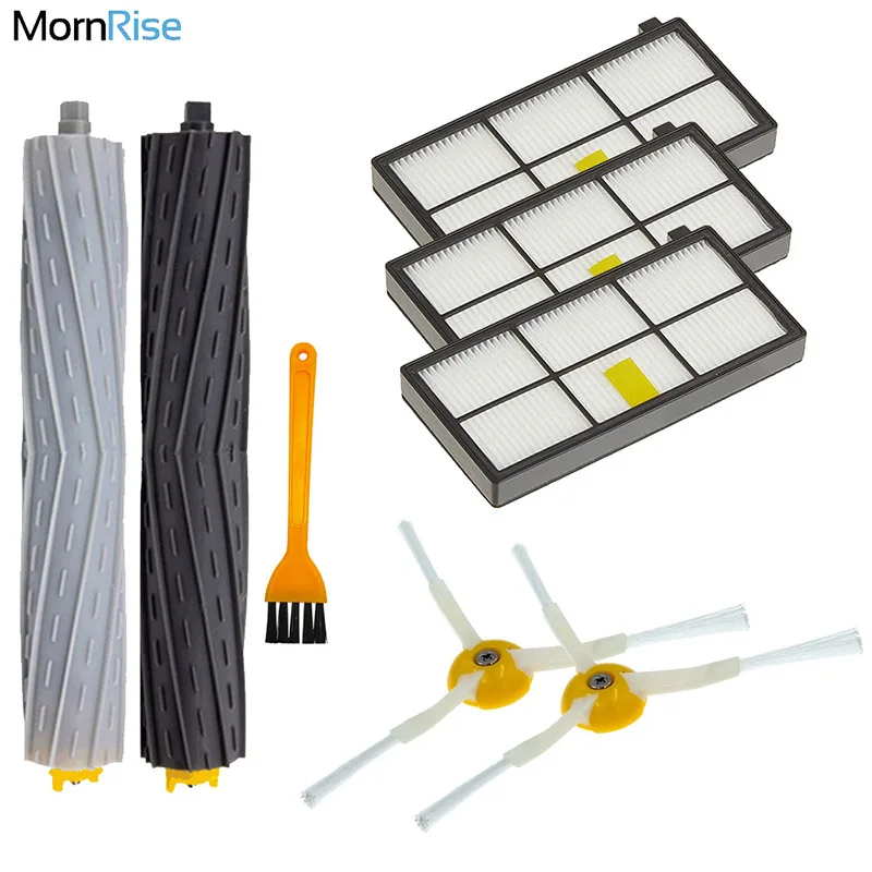 For iRobot Roomba 960 900 891 800 Series Accessories Spare Parts Vacuum Cleaner Replenishment Kit Rubber Side Brush HEPA FILTER