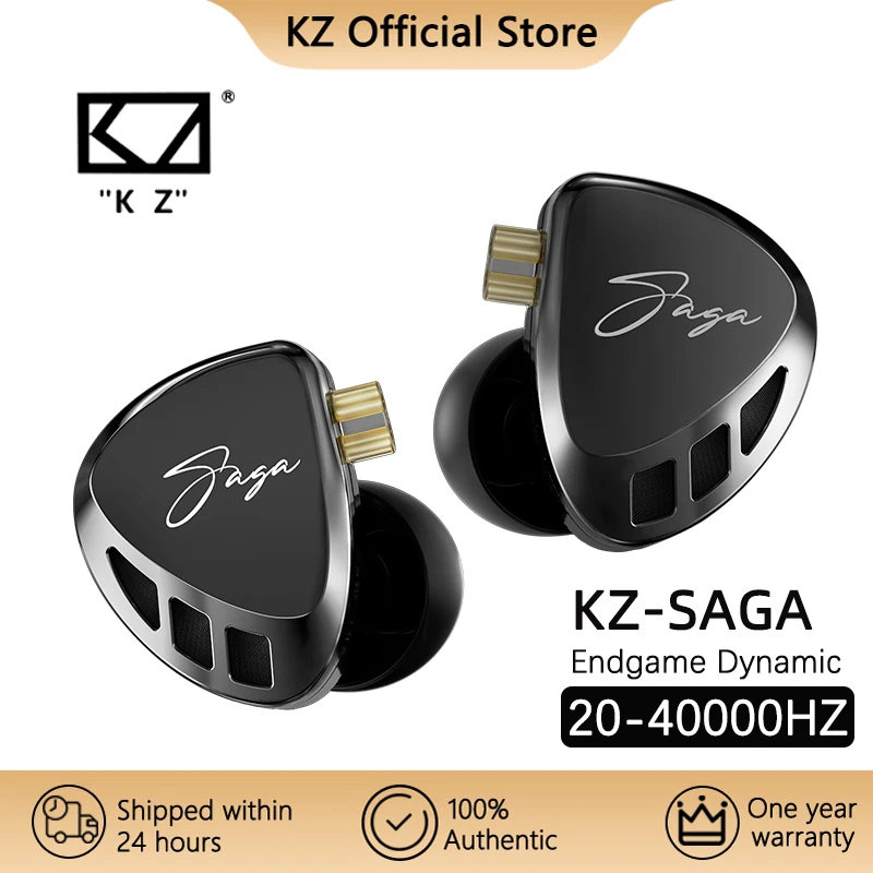 Проводные Hi-Fi наушники KZ Saga с динамическим драйвером IEM