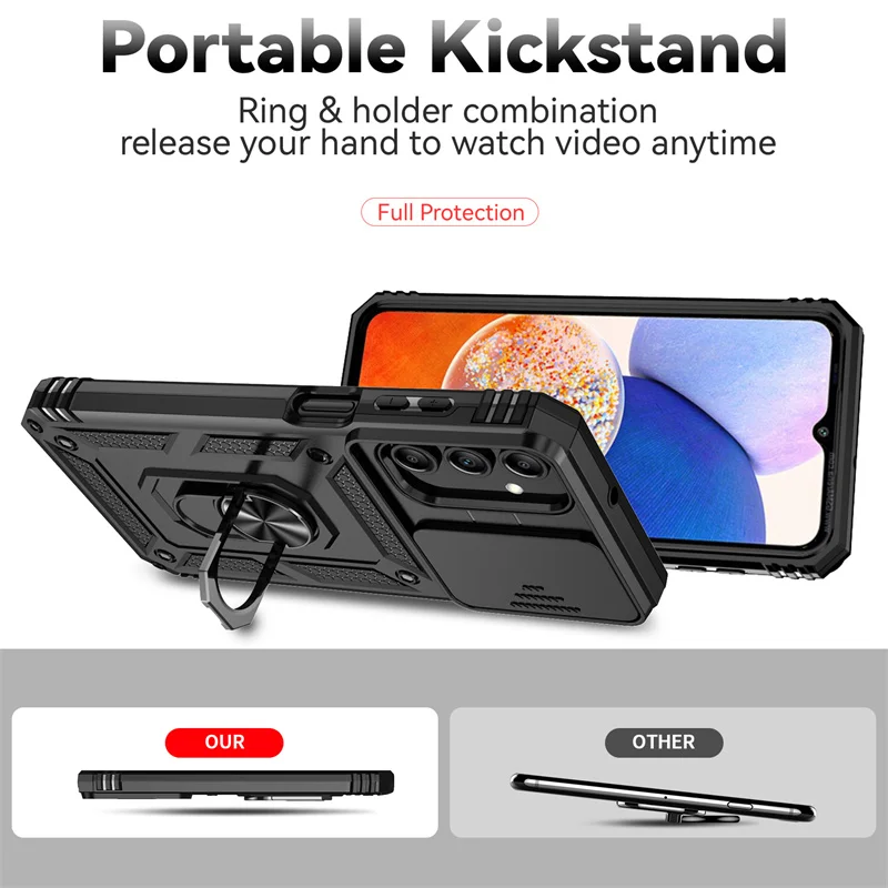 Чехол для Samsung Galaxy A55 противоскользящий объектив камеры защитный чехол телефона