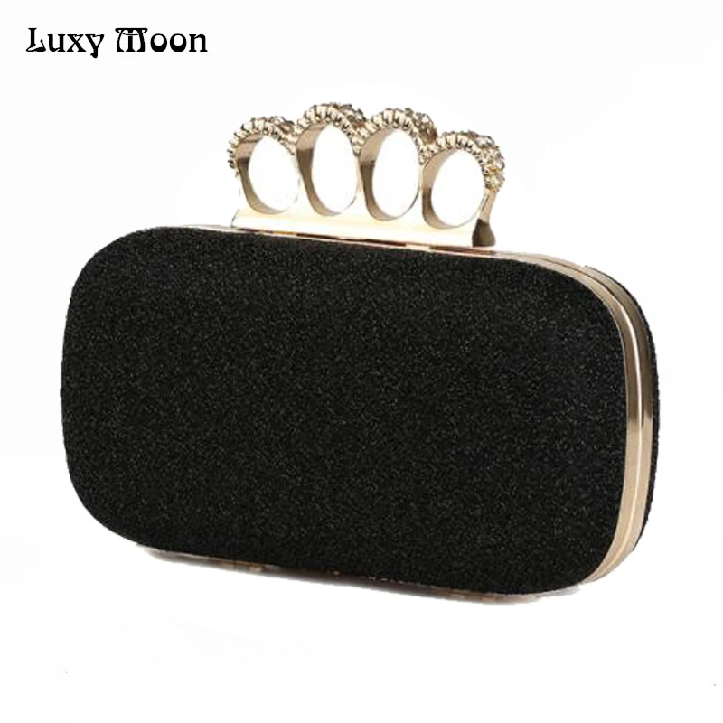 

Luxy Moon HIGH Quality Diamond clasp evening bags fashion Clutch Bag purse glitter gold clutches bag silver handbags SH28