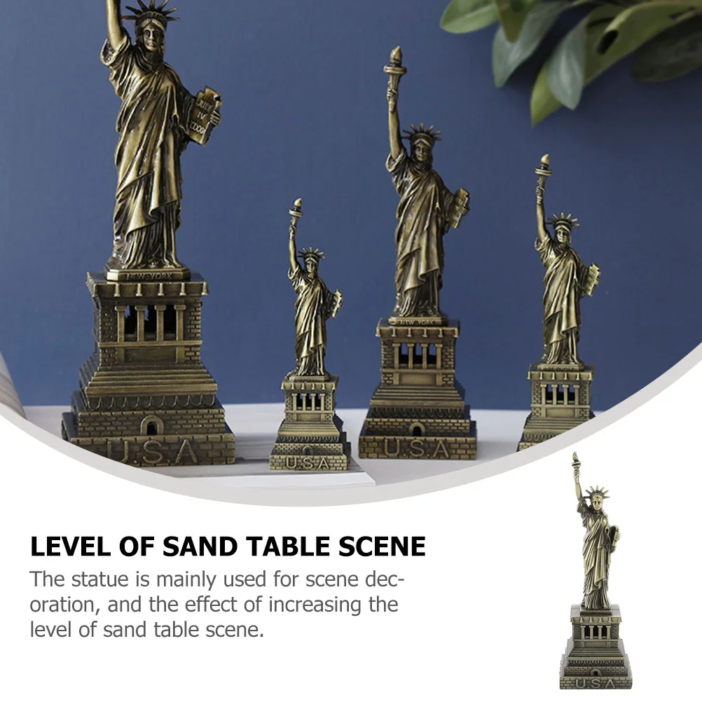 Статуя Леди Свободы винтажного декора украшение для стола коллекция шкафов сад