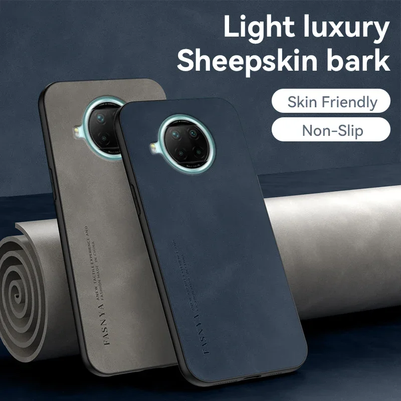 Для Xiaomi Mi 10T Lite 5G чехол противоударный бампер кожаные силиконовые чехлы для