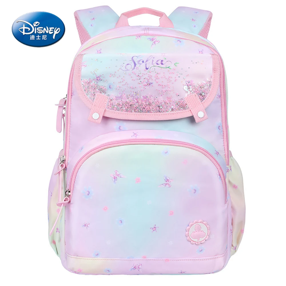 Детские милые школьные ранцы Disney для девочек, вместительные рюкзаки принцессы Софии, модный легкий ранец для детей и студентов