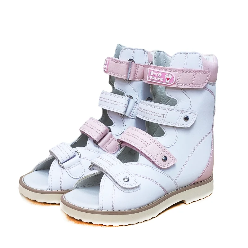 2022 Girls Princess Sandas Children Orthopedic Leather Footwear Kids High Top Platform Flatfeet Shoes Size 22 34 enlarge