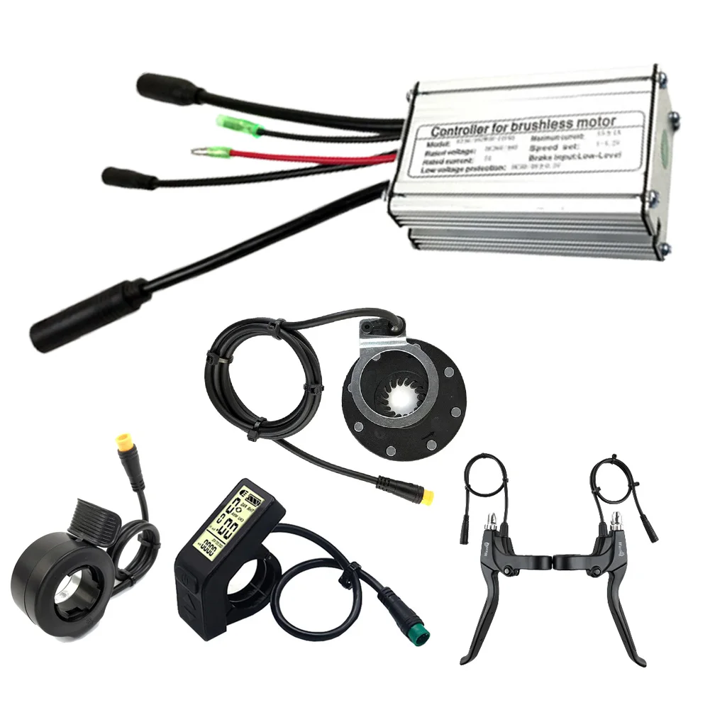 

E-bike KT 36/48V 250W 15A Waterproof Controller + LCD4 Display + PAS + Throttle + Brake Electric Bike Accessories Part Bicicleta
