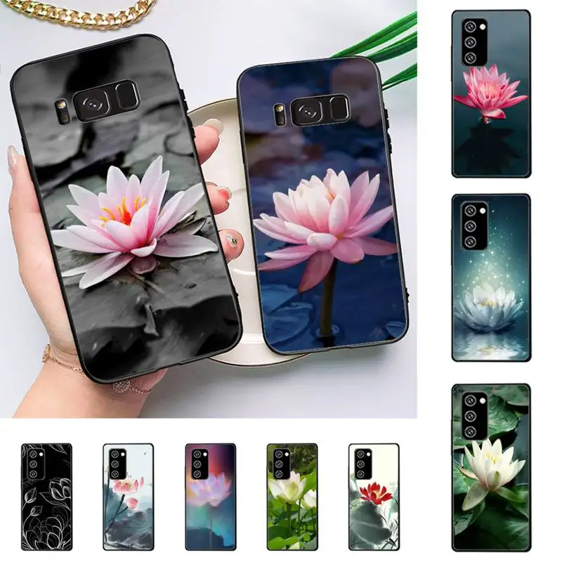 

Lotus Phone Case For Samsung Galaxy Note 10Pro Note 20ultra cover for note20 note10lite M30S Back Coque
