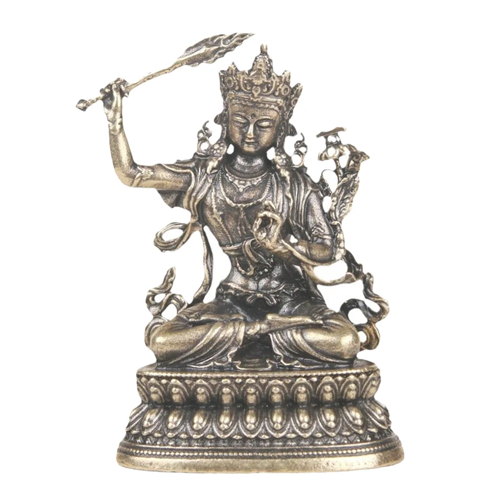 Manjushri Бодхисаттва украшения Шакьямуни Сидящая статуя изысканный Декор Будды