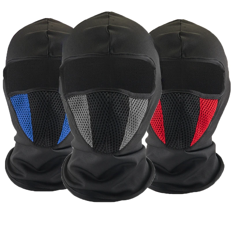 

Breathable Balaclava Motorcycle Full Face Mask Motorbike Cycling Bike Mask Motocross Helmet Hood Moto Riding Neck Face Mask Hood