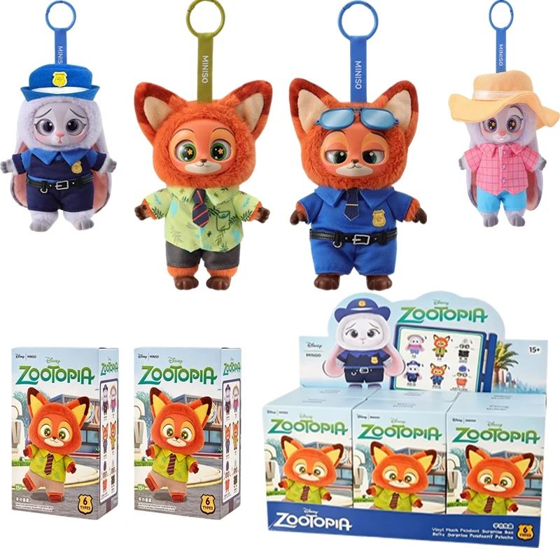 Фото Новая оригинальная серия виниловых фигурок Zootopia: милые мультяшные персонажи, виниловые плюшевые игрушки-подвески для сумок, игрушки-сюрпризы, модные подарки №1