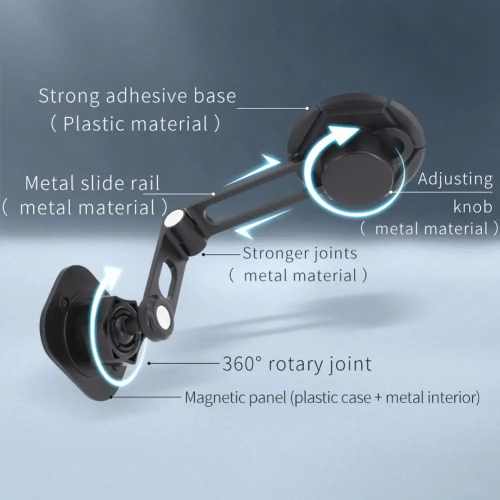 360 Degree Rotation Gps Phone Bracket Multi-functional Magnetic Magnetic Car Bracket Universal Portable In Car Phone Stand