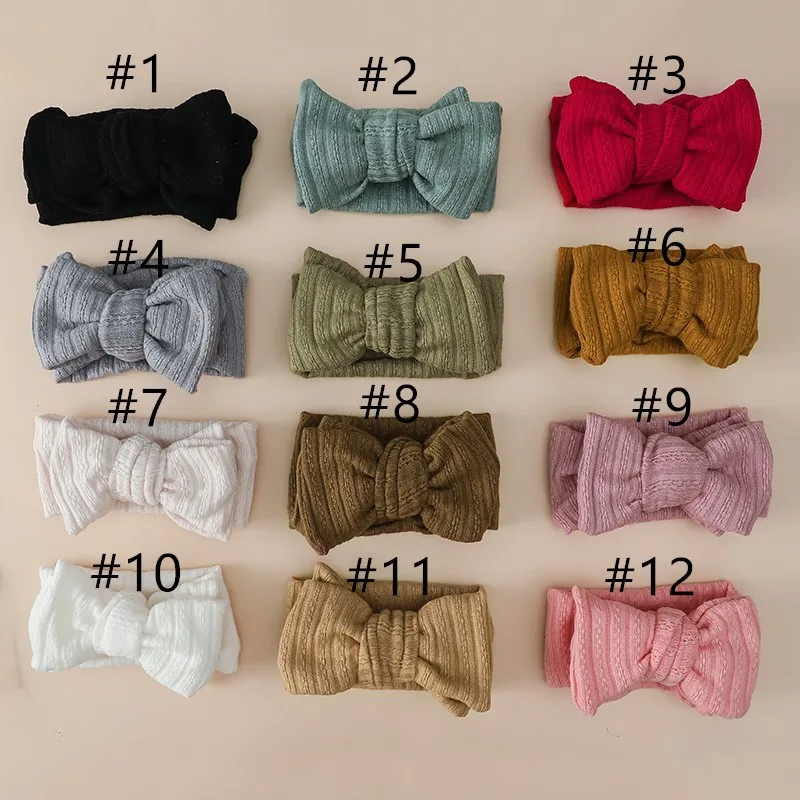 Рисунок 4 - Мягкие вязаные повязки на голову с бантом для малышей