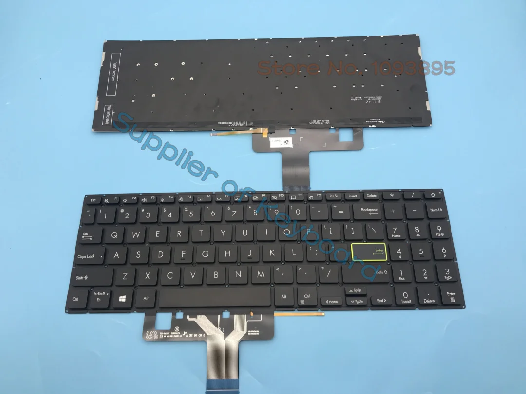 

Клавиатура для Asus X521/X521EA/X521EQ/X521FA/X521FL/X521JQ/X521UA с английской раскладкой и черной/серебристой подсветкой