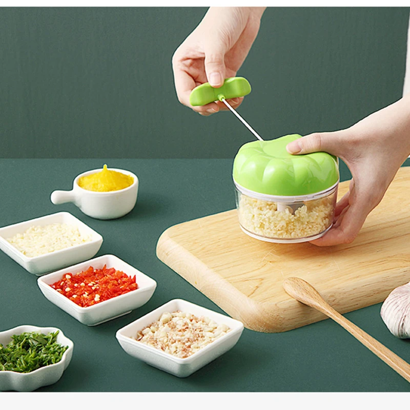 

Garlic Crushing Appliance Household Garlic Chili Crusher Food Processor Meat Grinder Food Chopper Manual Kitchen Gadgets
