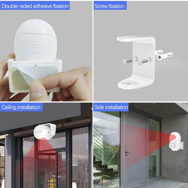 

M120 Smart PIR Infrared Anti-Theft Burglar Welcome Doorbell Multifunction Human Motion Detector Garage Shop Home Security