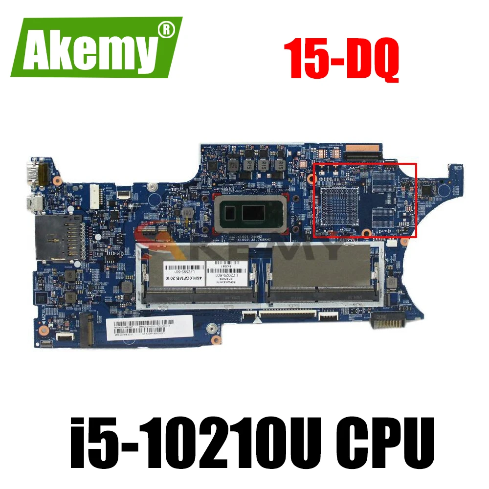 

L72029-601 для HP 15-DQ материнская плата с i5-10210U CPU GM UMA