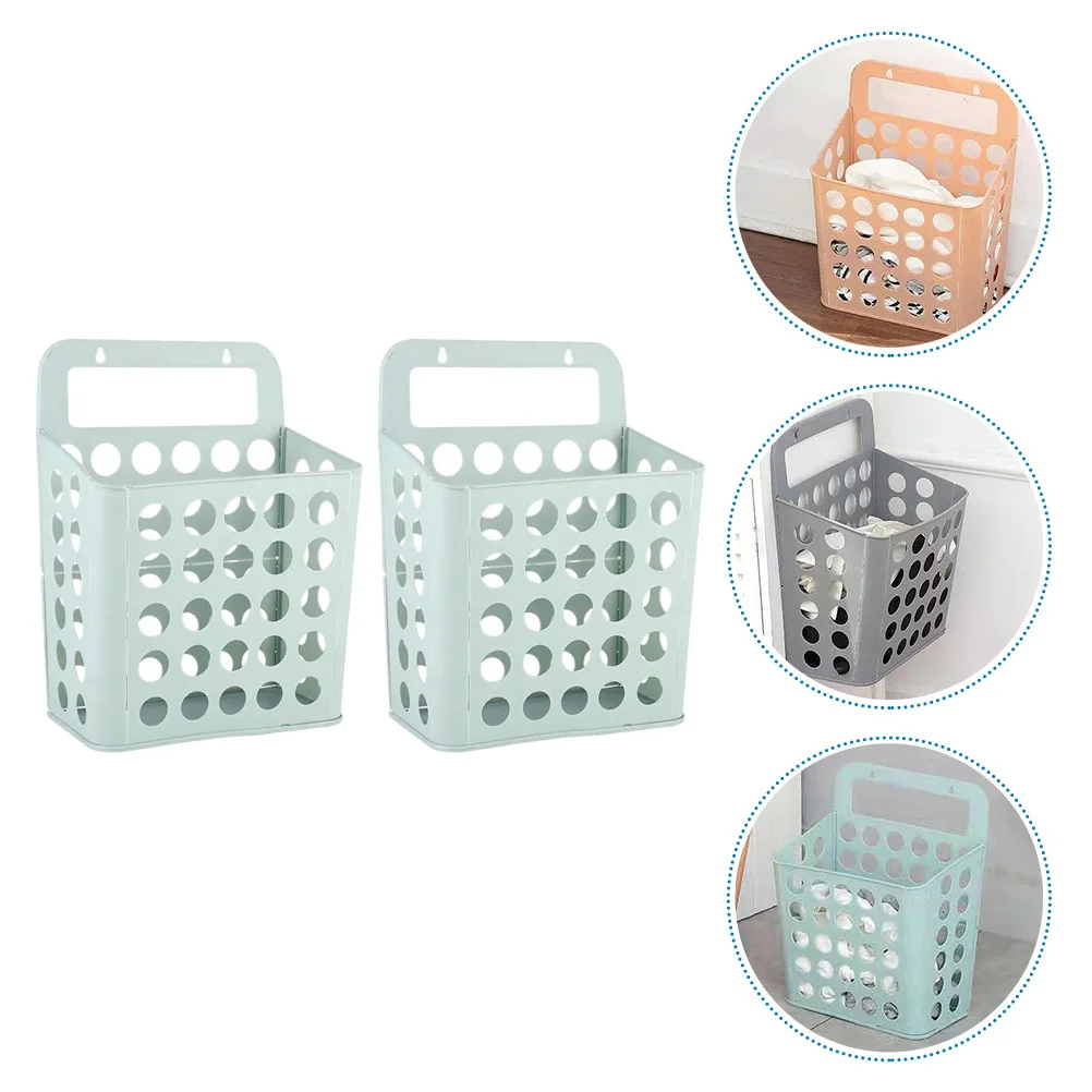 

Basket Laundry Clothes Hamper Storage Dirty Hanging Clothing Bincloth Punchingfolding Collapsible Sorter Toys Toilet Wall