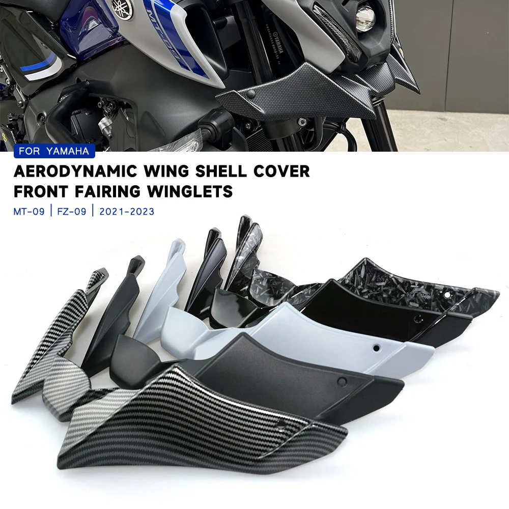 

MTGEETHA для YAMAHA MT-09 MT09 2021-2023 Передняя обтекатель крыла аэродинамическая крыла корпус защитный комплект