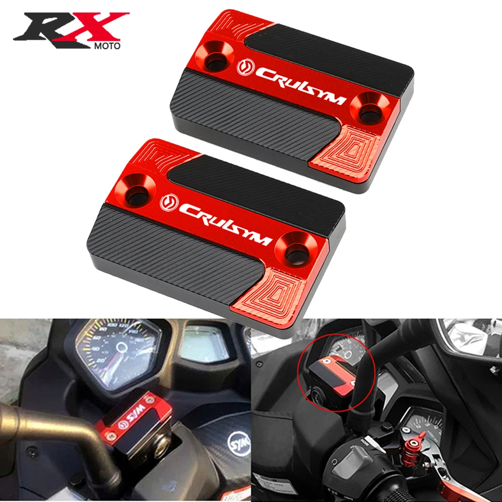 

For SYM CRUISYM 300 GTS 300i GTS300i JOYMAX Z300 New Motorcycle CNC Aluminum Front Brake Fluid Reservoir Cover Oil Tank Cup Cap