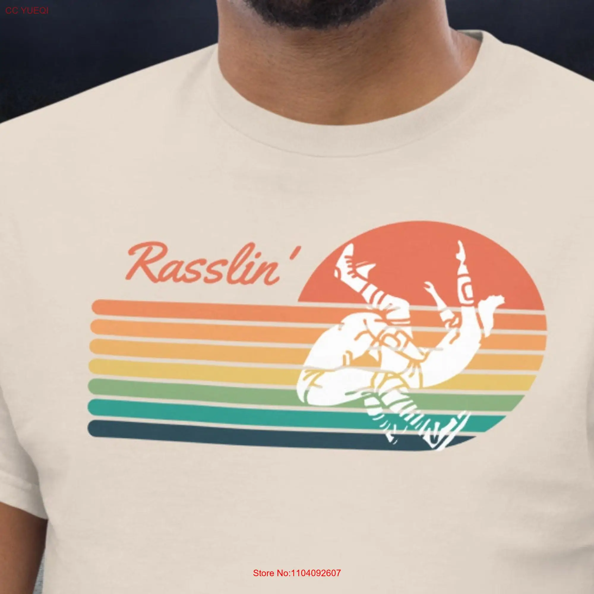 Футболка Rasslin' с длинным или коротким рукавом для фанатов борьбы