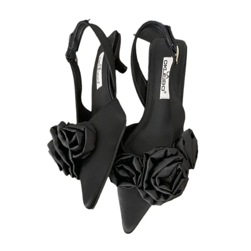 Новые женские туфли во французском стиле на высоком каблуке Fad Point Toe женская