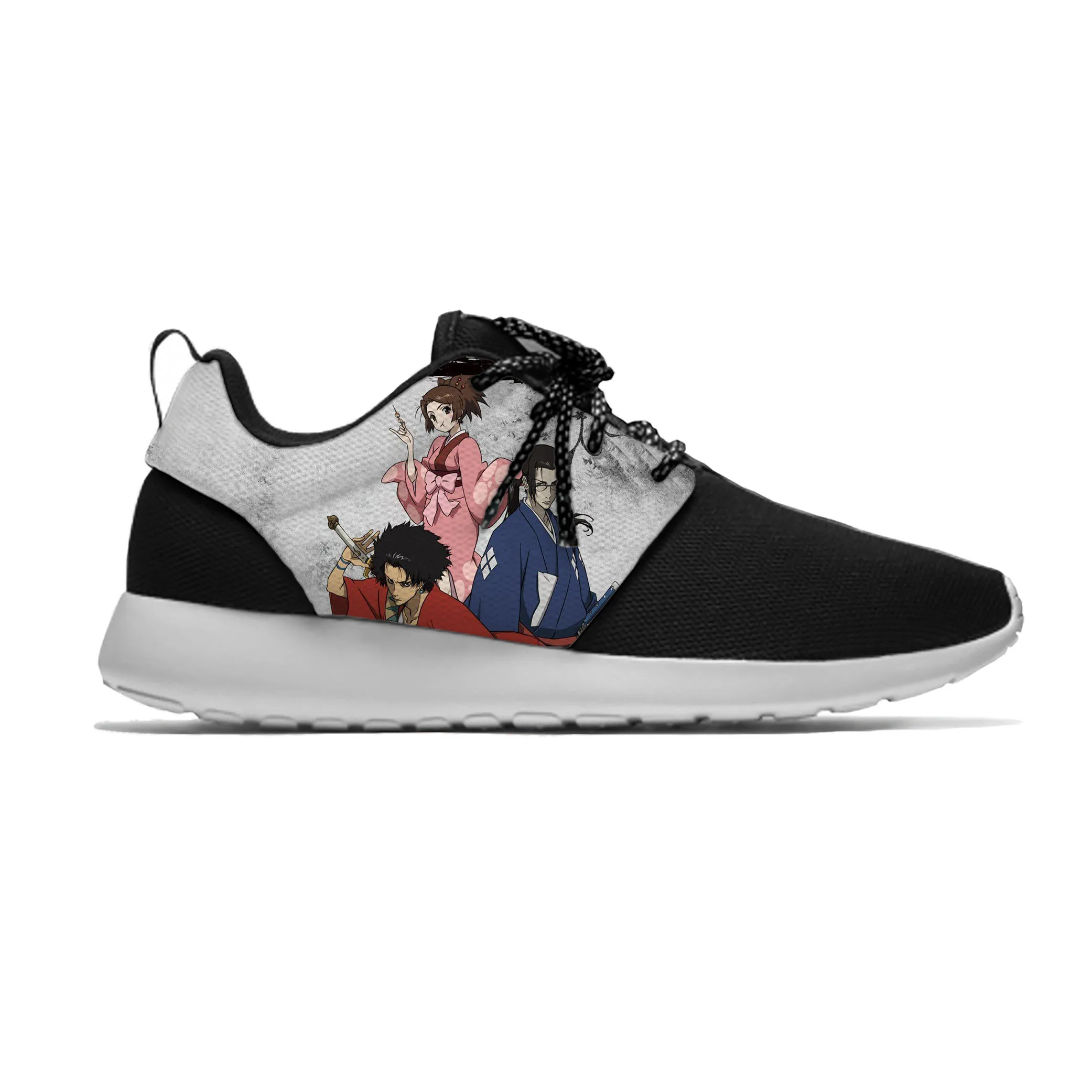 

Hot Anime Manga Cartoon Samurai Champloo Chillhop Sport Running Shoes Casual Breathable Lightweight 3D Print Men Women Sneakers