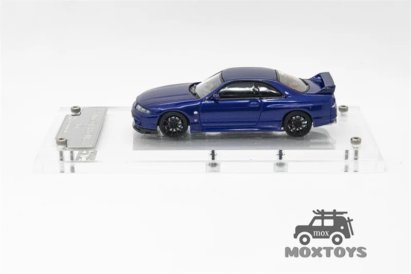 Фокусный Horizon FH 1:64 Skyline GT-R BCNR33 Carbon темно-синий литая модель автомобиля