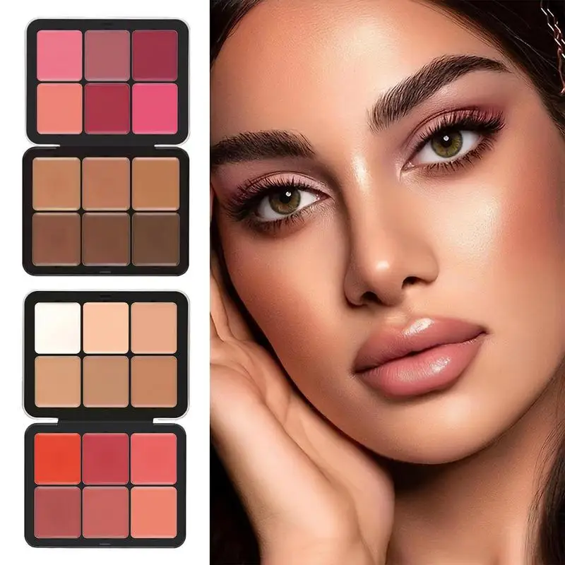 

Корректор цвета лица Палитра водостойкий стойкий консилер полный охват макияж кремовая текстура удаление Темный круговой консилер