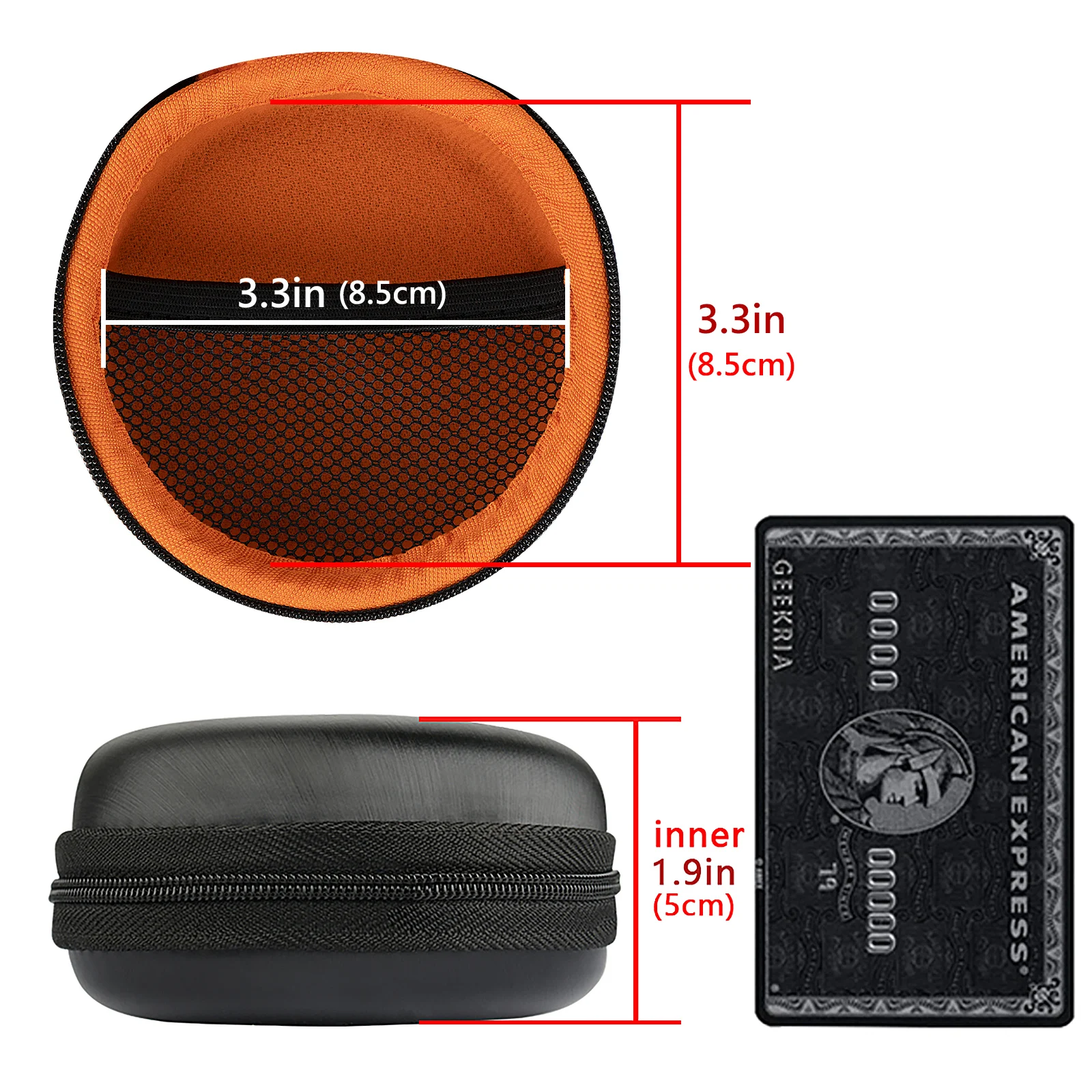 Geekria Shield Headphones Case Compatible with JayBird, Bose SoundSport, Jabra Headsets Portable Bluetooth Earphones Headset Bag enlarge