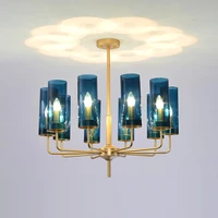 led chandelier kitchen indoor home hanging lamp island for restaurant suspension lighting elegant nordic design glass lustre